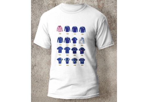 Portsmouth FC Retro Art Shirts T-Shirt Portsmouth FC Retro Art Shirts T-Shirt